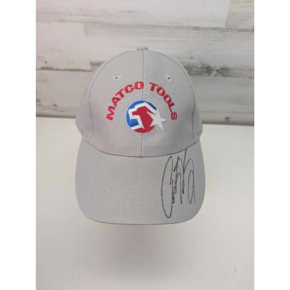 Matco Tools‎ Hat Cap Strap Back Gray Embroidered Advertising Signed Auto Mens